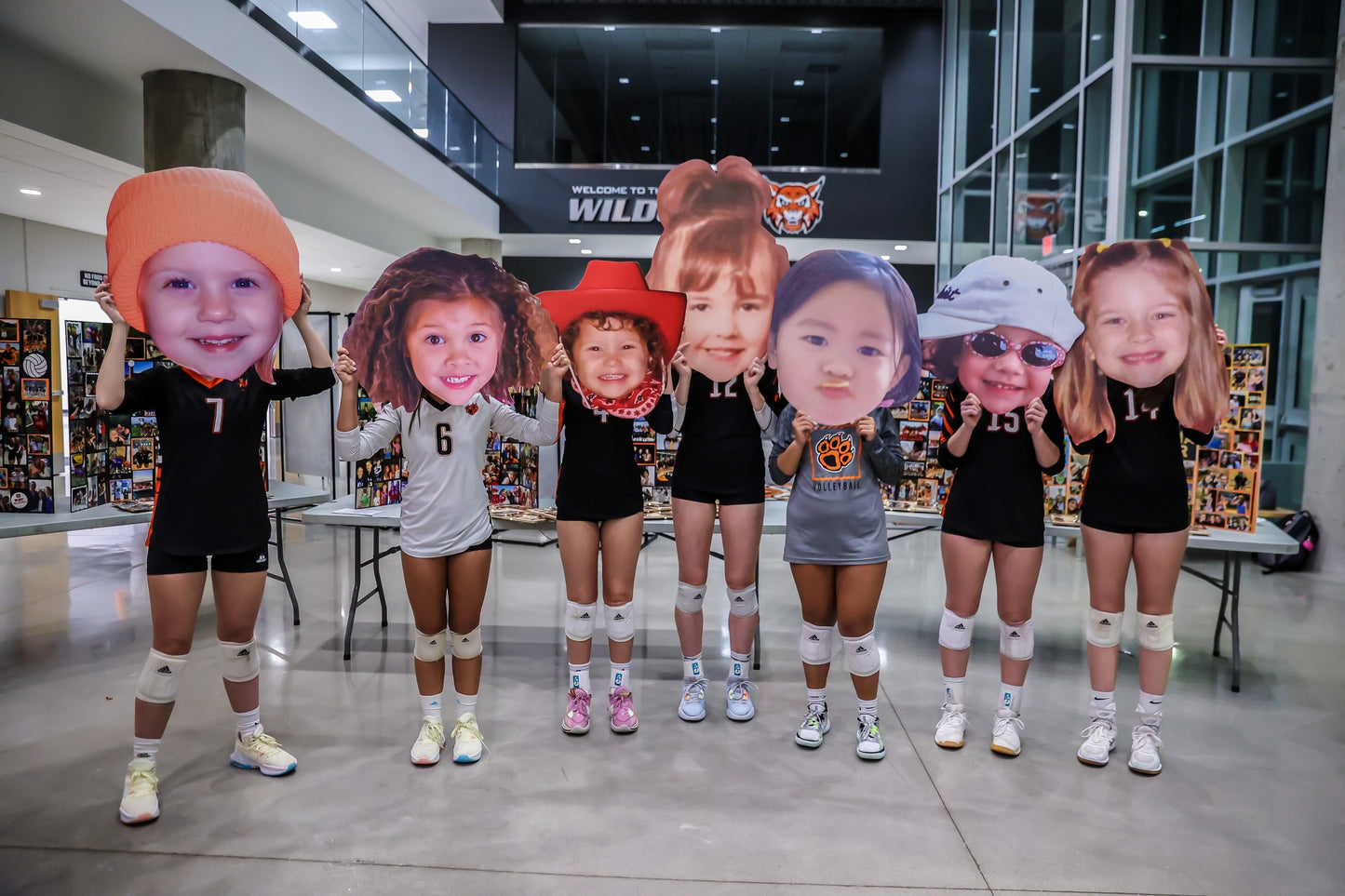 PERSONALIZED HEAD CUTOUT VOLLEYBALL FUNDRAISER