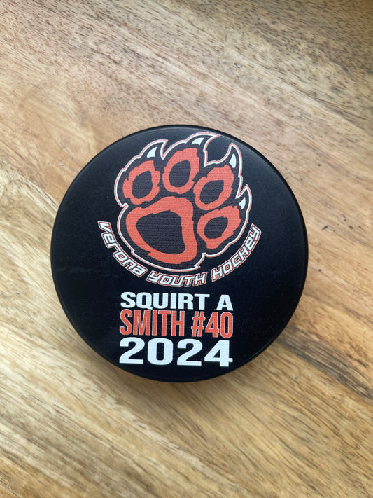 Customized Paw Verona Hockey Team Puck