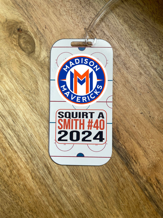 Madison Mavericks Hockey Bag Tag