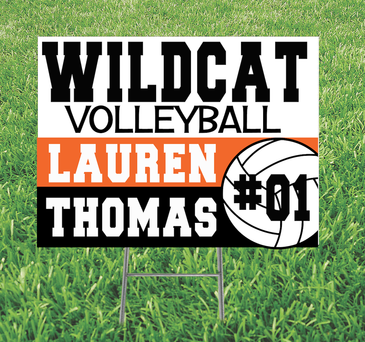 WILDCAT VOLLEYBALL Yard Sign