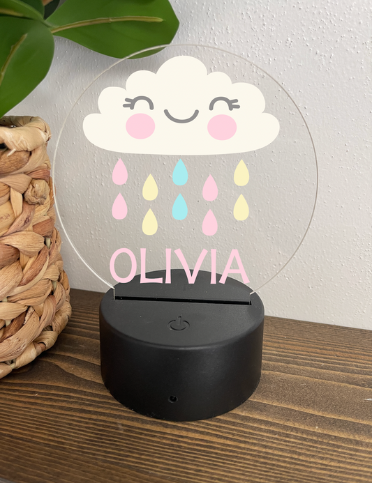 Clouds with Rain Night Light