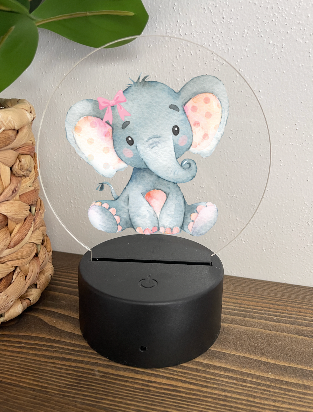 Girl Elephant Night Light