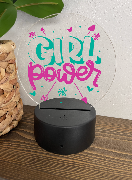 Girl Power Night Light