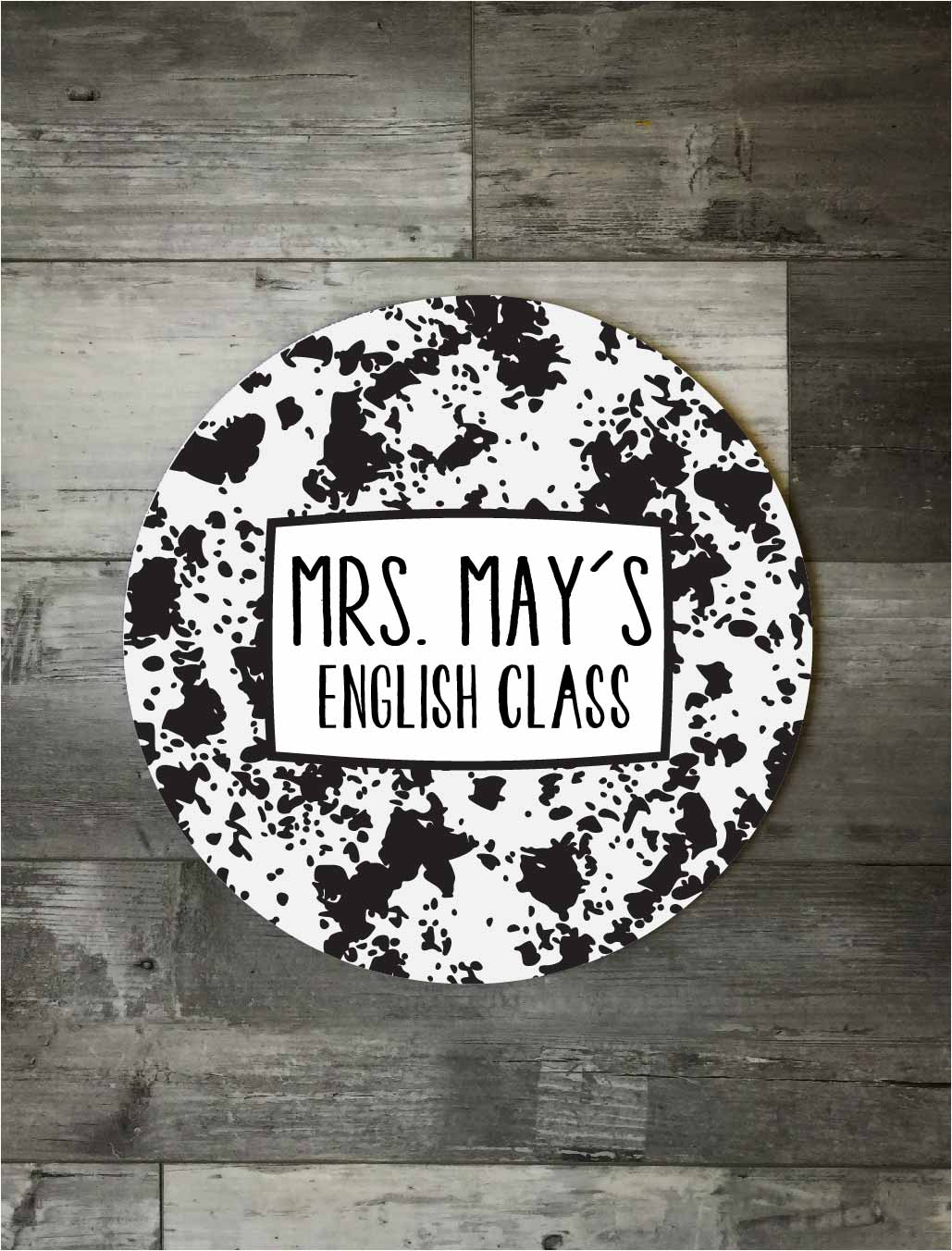 Teacher Speckled Sign