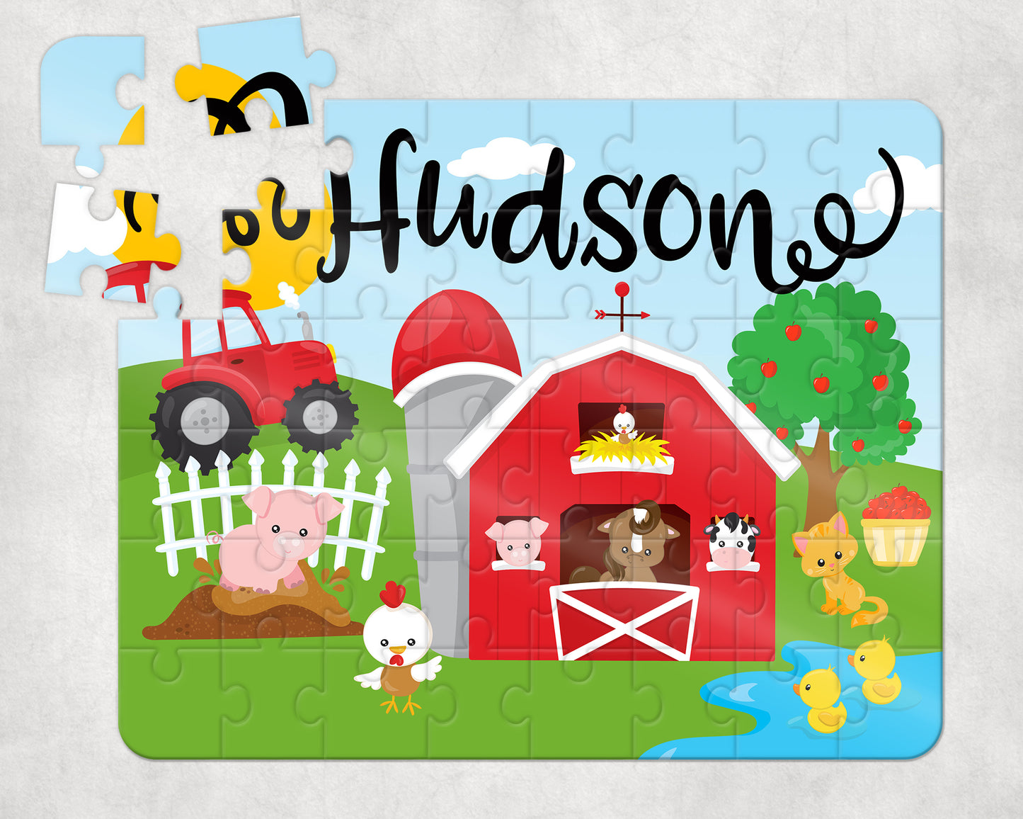 Farm Puzzle with Name