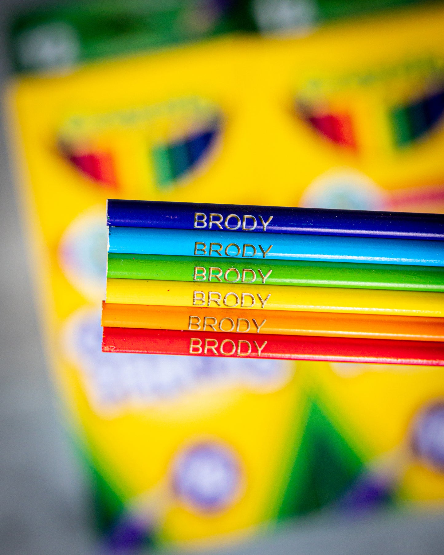 Personalized Engraved Crayola Colored Pencils