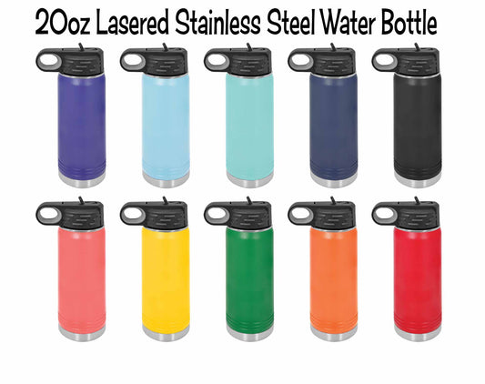 20oz Stainless Steel Personalized Water Bottle