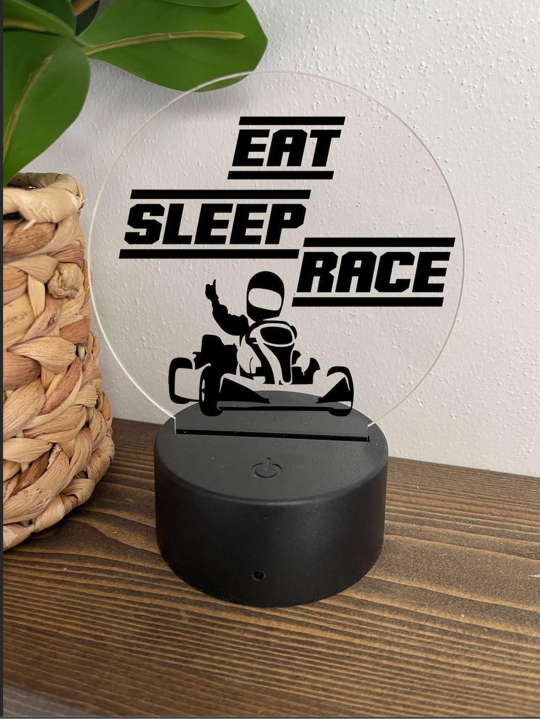 Eat Sleep Race Night Light